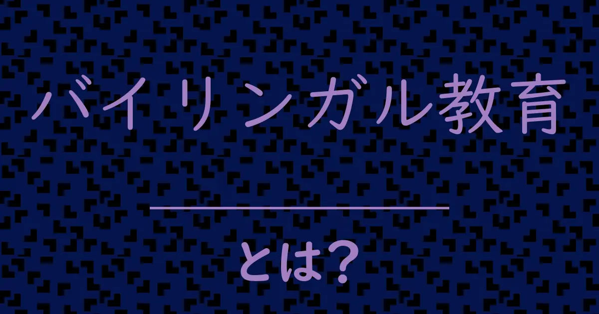 バイリンガル教育とは?毒舌で解説!