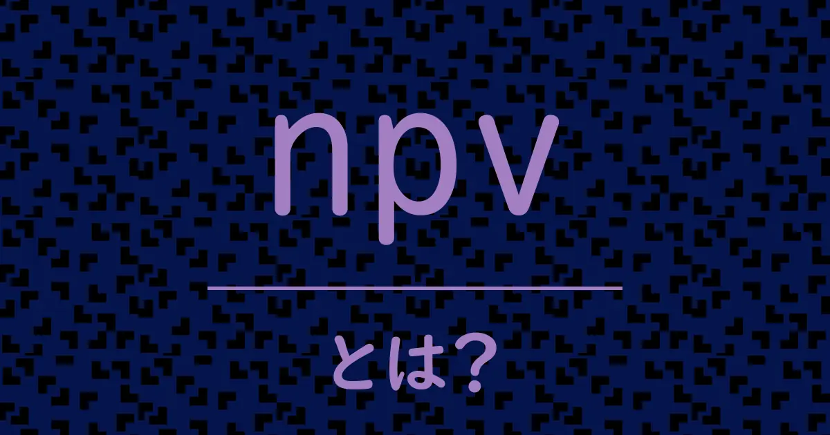 npvとは?毒舌で解説!