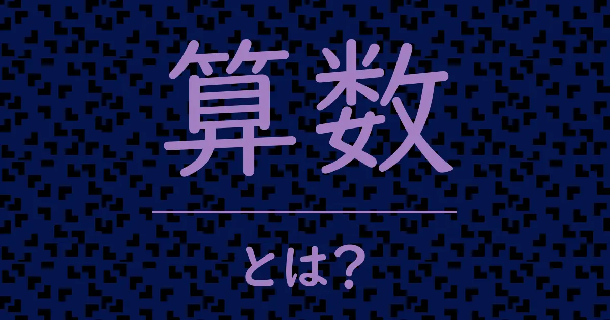 算数とは?毒舌で解説!