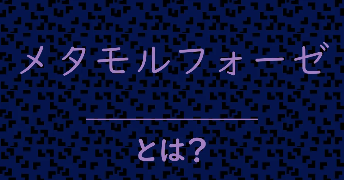 メタモルフォーゼとは？毒舌で解説！