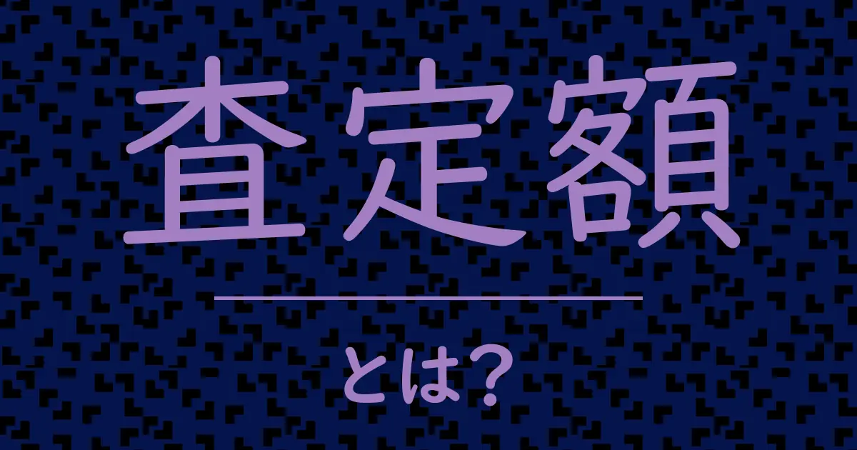 査定額とは?毒舌で解説!