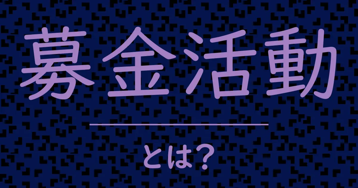 募金活動とは?毒舌で解説!