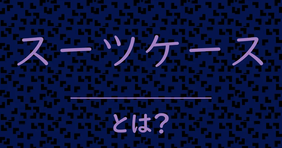 スーツケースとは?毒舌で解説!