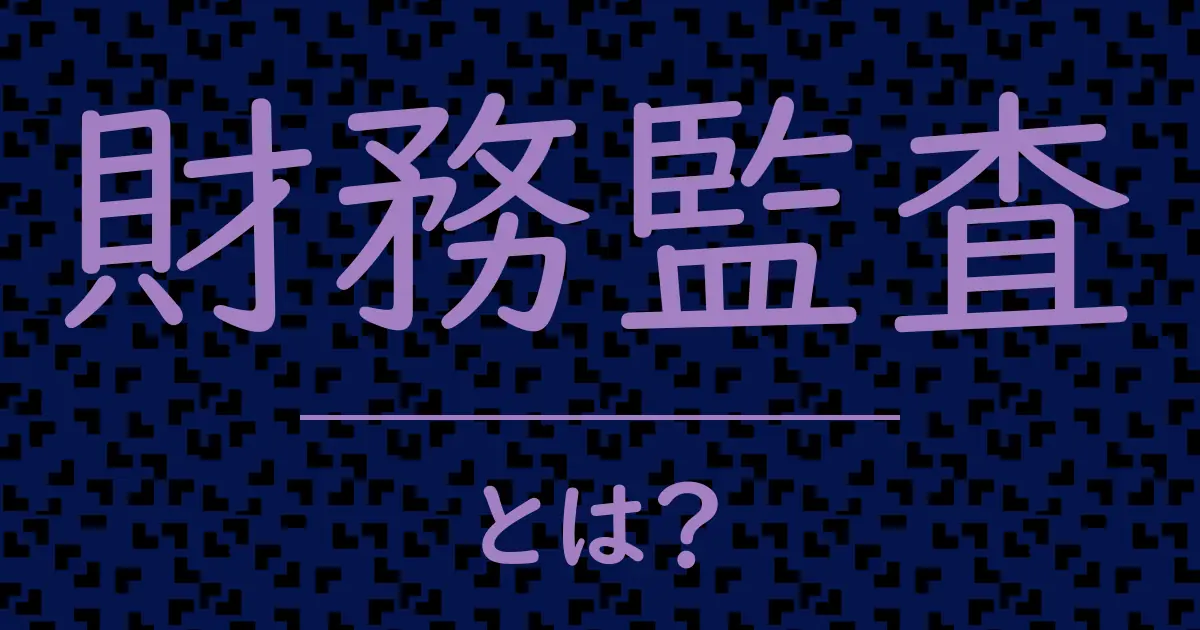 財務監査とは?毒舌で解説!