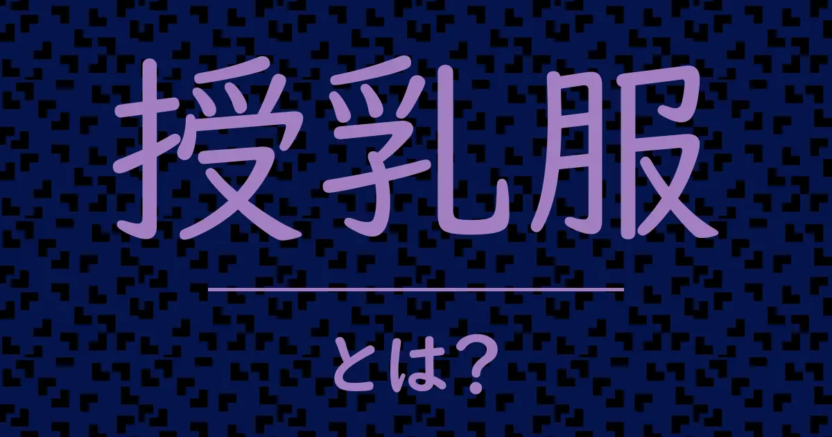 授乳服とは?毒舌で解説!
