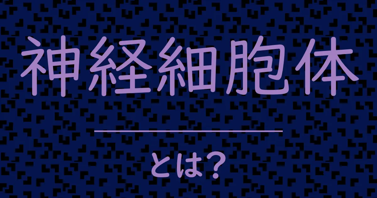 神経細胞体とは?毒舌で解説!