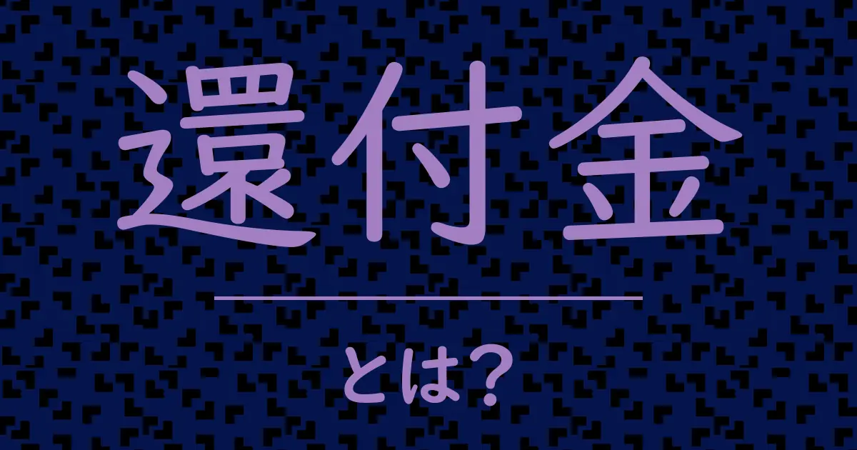 還付金とは?毒舌で解説!