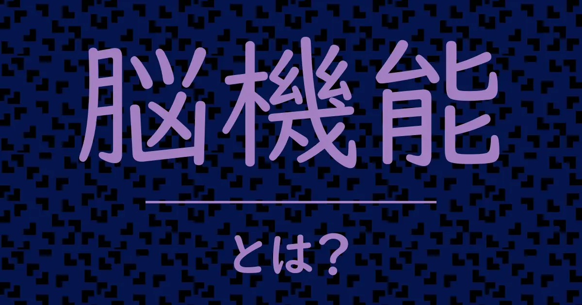脳機能とは?毒舌で解説!