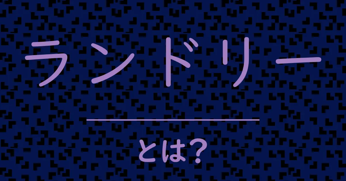 ランドリーとは?毒舌で解説!