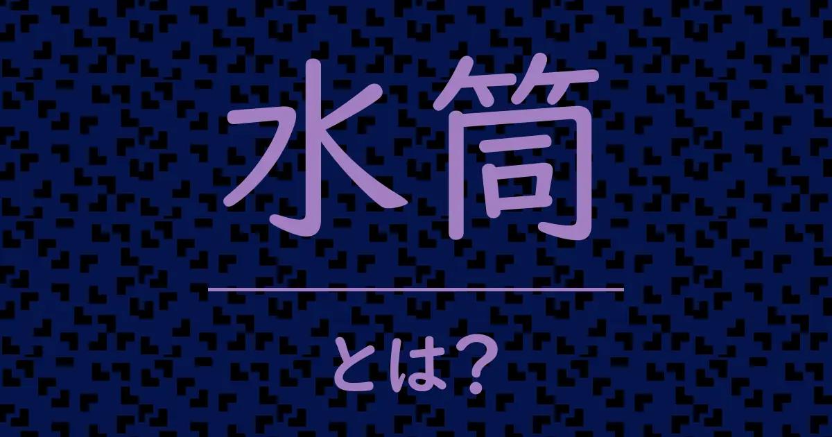 水筒とは?毒舌で解説!