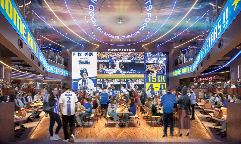 横浜関内の新拠点『THE LIVE』開業決定—横浜DeNAベイスターズが街の新しい居場所を提供