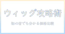ウィッグ選びの基本とジャスミーの値段を徹底解説|初心者でも分かる価格の目安と比較ポイント