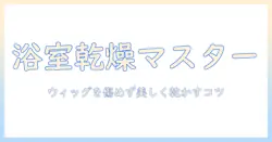 ウィッグの浴室乾燥を成功させる方法|自宅ケアのポイントと注意点