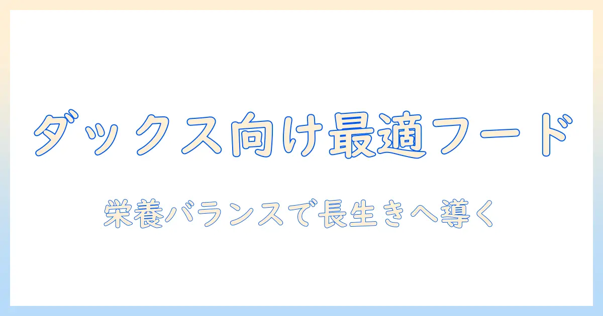 ダックスフンドにおすすめのドッグフードを徹底解説－選び方とおすすめポイント
