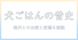ドッグフードの昔の歴史をたどる：現代との違いと変遷を解説