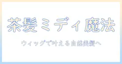 ウィッグで叶える茶髪のミディアムスタイル:初心者にも使いやすい選び方と日常のコーデ術