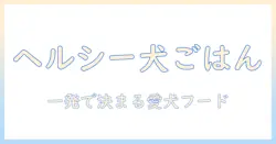 ヘルシーなドッグフードをセレクトする方法:愛犬にぴったりの選び方とおすすめ