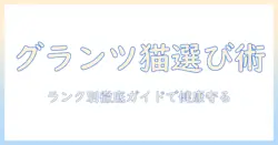 グランツのキャットフードをランク別に比較!猫の健康を守る選び方ガイド