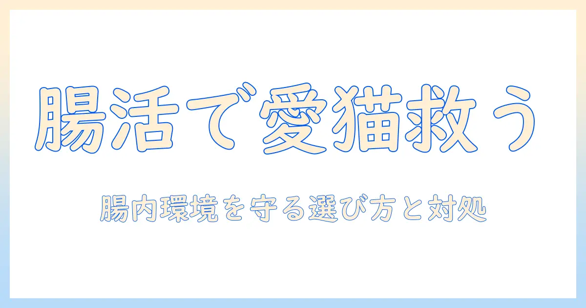 キャットフードと下痢止めの基本ガイド|愛猫の腸内環境を守る選び方と対処法