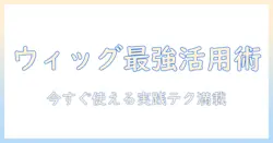 ウィッグ選びから美容室でのヘアメイク実践まで—今すぐ役立つ活用ガイド