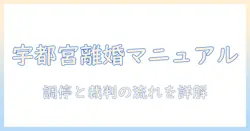 宇都宮での家庭の離婚手続き：調停と裁判所の役割を詳しく解説