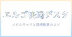 エルゴトロンのモニターアームを活用した快適デスク作りガイド〜メタルラックと組み合わせる設置のコツも解説