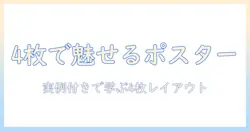 ポスターに使う写真を4枚でレイアウトするコツと実例