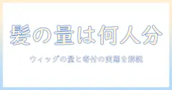 ウィッグに使われる髪の毛は何人分?髪の毛の量と寄付の実態を徹底解説