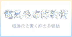 電気毛布と暖房の電気代を比較して賢く節約する方法