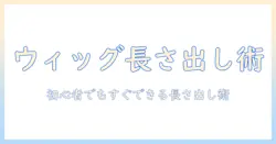 ウィッグで長さ出しを叶える方法と選び方—初心者にも分かる長さ出しのコツ
