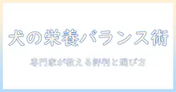 プロフェッショナルが解説する バランスの良い ドッグフードの 評判と選び方