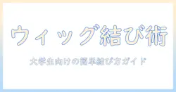 ウィッグで髪結ぶスタイルガイド:大学生向けの簡単な結び方と選び方