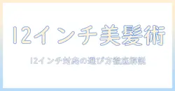 ウィッグのサイズ選びガイド：12インチの長さで自分に合うウィッグを選ぶ方法