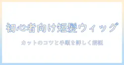初心者でもできるウィッグのカット術でショートヘアを作る方法
