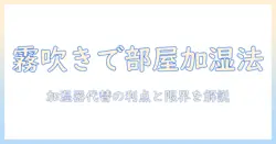 加湿器の代わりとして霧吹きを使う方法と注意点