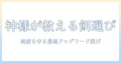 ドッグフードの神様に学ぶ犬の餌選びの極意—健康を守る最適なドッグフードの選び方