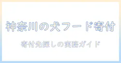 神奈川でのドッグフード寄付と持ち込みの実務ガイド—寄付先の探し方と注意点