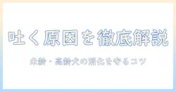犬が吐く原因とドッグフード選び 未齢犬と老犬の消化を考える
