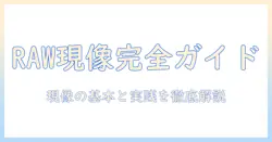 写真のローデータを活用した編集入門：現像の基本と実践テクニック