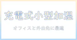 加湿器の選び方:充電式で小型を探すあなたへ、オフィスや外出先にもぴったりのモデルを紹介