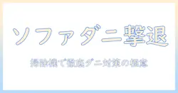 ソファのダニ対策を掃除機で徹底解説|効果的な使い方と選び方