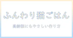 キャットフードを柔らかくする方法で愛猫の食いつきを改善:高齢猫にも優しい作り方と注意点