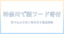 神奈川でキャットフードを寄付するには？持ち込み方法と寄付先を徹底解説
