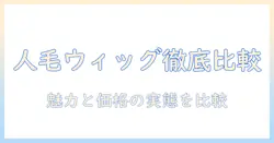 人毛のウィッグ価格を徹底比較｜レディースアートネイチャーのウィッグの魅力と実際のコスト