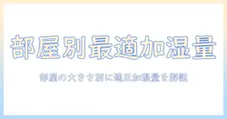 加湿器の選び方｜部屋の広さ別の目安と適切な加湿量を知る