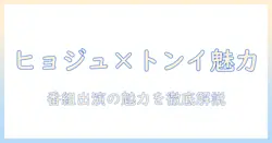 テレビ番組での出演が話題のハン・ヒョジュとトンイの魅力を解説