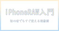 iphoneで写真をraw保存する方法と保存のコツ:初心者向け現像ガイド