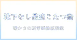 メンズのこたつで靴下はいらないのか？暖かさの新常識を徹底解説