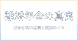 専業主婦が離婚するときの年金額はどうなる？徹底解説と年金分割のポイント