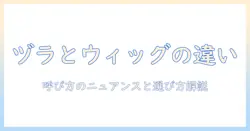 ヅラとウィッグの違いを徹底解説:購入前に知っておきたいポイント